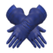 Cobalt Leather Gloves